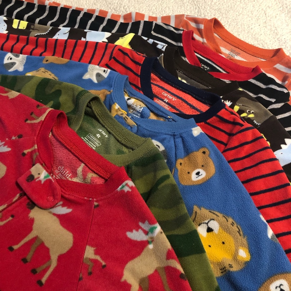 Carters one piece pajamas (8) PJ’s